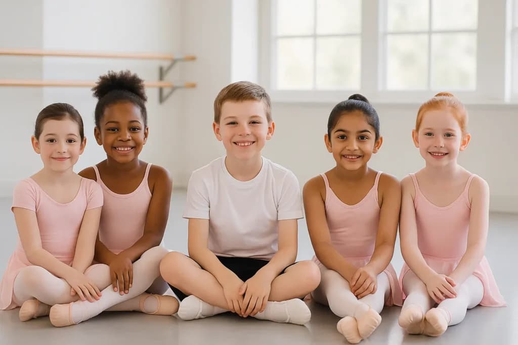 A children's ballet class representing the activities supported by Beyond the Bell