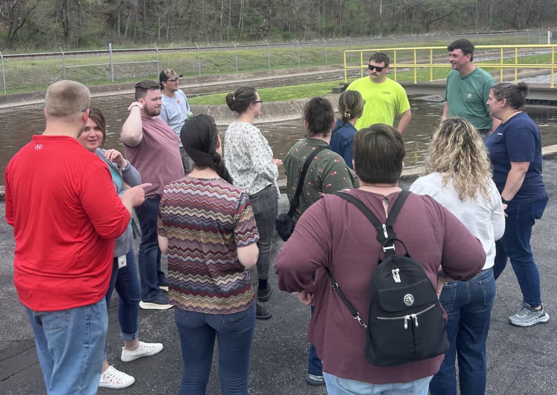 Leadership Clinton County Class of 2026 during a county facility tour day